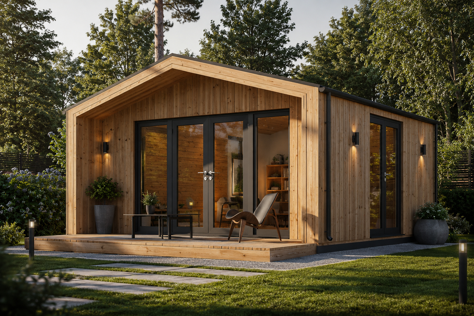 Gartenhaus-Elsa-5x5-1.png Gartenhaus ELSA (34 mm + Holzverschalung), 5x5m, 25m² – Bild 1