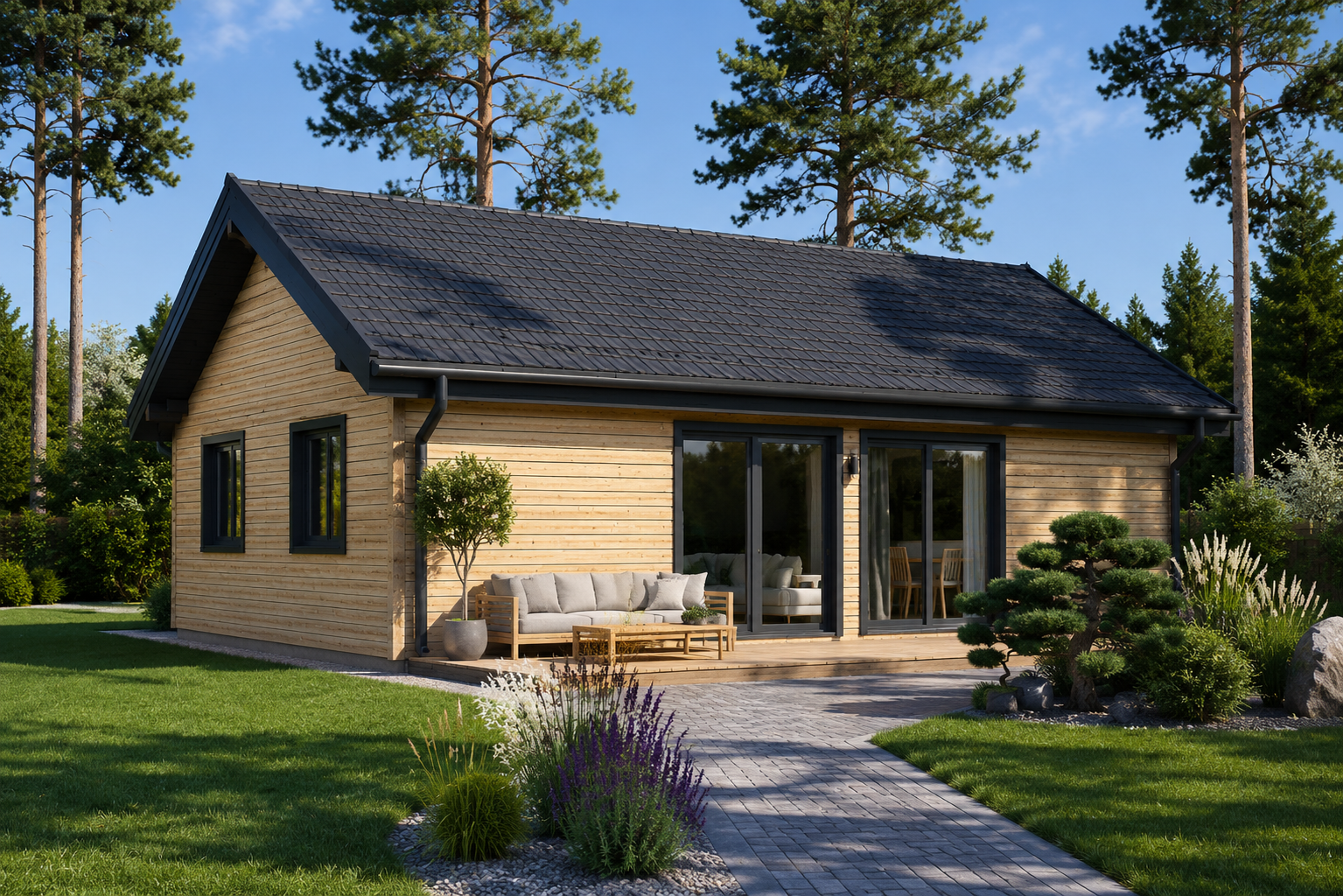 Wohnhaus-Ulrich.png Holzhaus Ulrich (Premium-Isoliert) , 60 m² – Bild 1