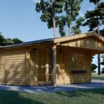 Gartenhaus KLAUS 6x6m, 36m² Isoliert