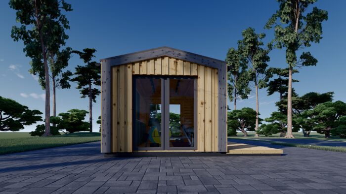 Gartenhaus EMMY (34 mm + Holzverschalung), 4x3 m, 12 m²