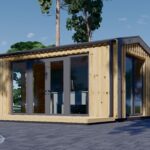 Gartenhaus ERMONES (34mm + Holzverschalung), 5x3m, 15m² Isoliert