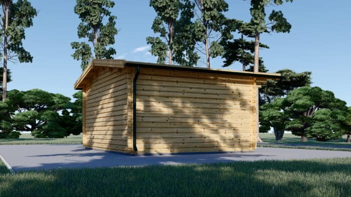 Premium Gartenhaus aus Holz MARTA (66 mm), 5x4 m, 20 m²
