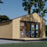 Gartenhaus ANTONIA (34mm + Holzverschalung ), 5x5m, 25m² Isoliert