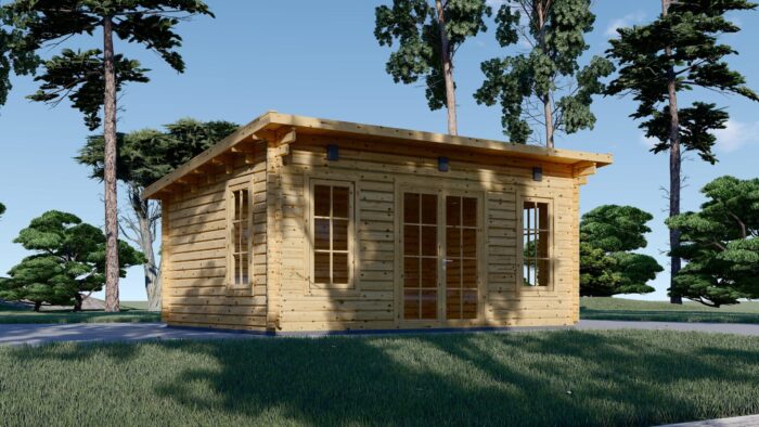 Gartenhaus aus Holz EBENSEE, 5x4 m, 20 m²