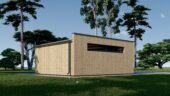 Holzgarage mit Flachdach (34mm + Holzverschalung), 5x6m, 30m² – Bild 4