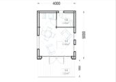 Blockbohlenhaus SUSI (44mm + Holzverschalung), 20m² – Bild 5