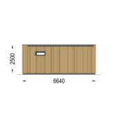 Gartenhaus PREMIUM (34mm + Holzverschalung), 6.5x4.5m, 30m² – Bild 7