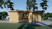 Doppelgarage aus Holz mit Pultdach (44mm) 6x6m, 36m² – Bild 5