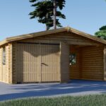 Doppelgarage aus Holz (44 mm) 6x6 m, 36 m²