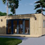 Premium Gartenhaus Tobi (34mm + Holzverschalung), 6x3m, 18m²