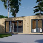 Holzhaus PREMIUM (34mm + Holzverschalung), 10.5x4.5m, 47m²