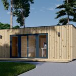 Premium Gartenhaus (34 mm + Holzverschalung) 24m²