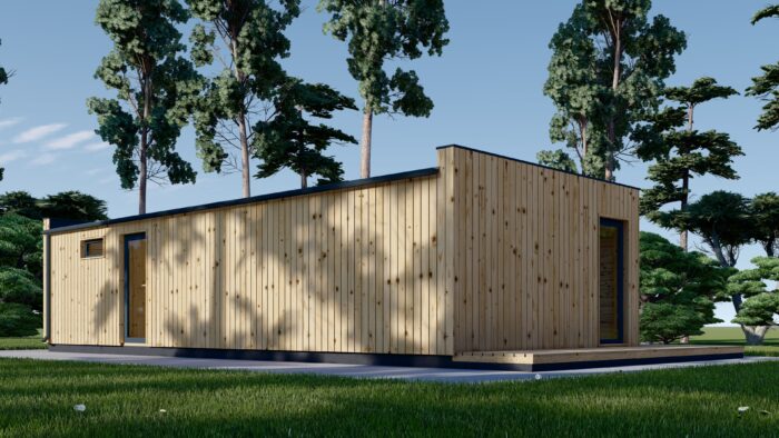 Holzhaus PREMIUM (34 mm + Holzverschalung), 10.5x4.5 m, 47 m²