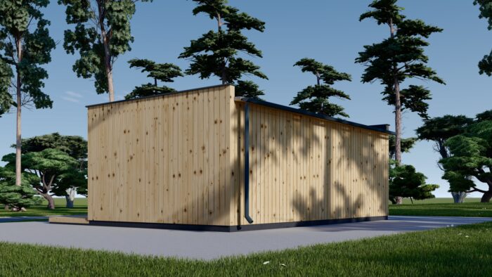 Gartenhaus PREMIUM (34 mm + Holzverschalung), 7x4 m, 28 m²