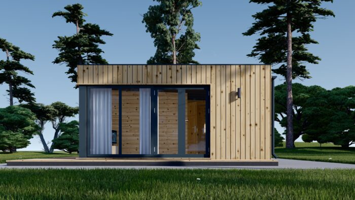 Premium Gartenhaus Tobi (34 mm + Holzverschalung), 6x5 m, 30 m²