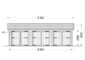 Dreifachgarage aus Holz (44mm), 9x6m, 54m² – Bild 8