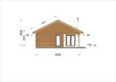 Holzwohnhaus LEIBNITZ (Isoliert, 66 mm + Holzverschalung), 70 m² – Bild 6