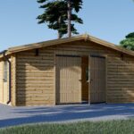 Einzelgarage aus Holz (44mm), 5x6m, 30m²