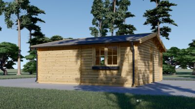 Einzelgarage aus Holz (44mm), 5x6m, 30m² – Bild 3