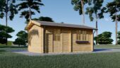 Einzelgarage aus Holz (44 mm), 4x6 m, 24 m² – Bild 2