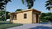 Einzelgarage mit Pultdach (44 mm), 4x6 m, 24 m² – Bild 4