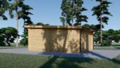 Einzelgarage mit Pultdach (44 mm), 4x6 m, 24 m² – Bild 2