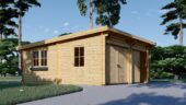 Doppelgarage aus Holz mit Pultdach (44 mm), 6x5 m, 30 m² – Bild 5