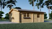 Einzelgarage aus Holz (44mm) 6x6m, 36m² Aktion – Bild 5