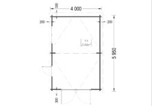 Einzelgarage aus Holz (44 mm), 4x6 m, 24 m² – Bild 6