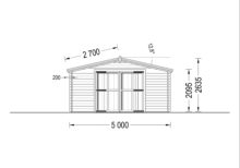 Einzelgarage aus Holz (44mm), 5x6m, 30m² – Bild 9