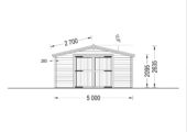 Einzelgarage aus Holz (44mm), 5x6m, 30m² – Bild 9