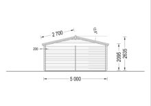 Einzelgarage aus Holz (44mm), 5x6m, 30m² – Bild 11