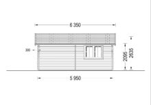 Einzelgarage aus Holz (44mm), 5x6m, 30m² – Bild 7