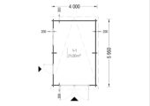 Einzelgarage mit Pultdach (44 mm), 4x6 m, 24 m² – Bild 8