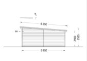 Einzelgarage mit Pultdach (44 mm), 4x6 m, 24 m² – Bild 7