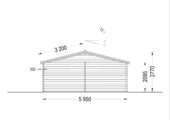 Doppelgarage aus Holz (44mm), 6x9 m, 54m² – Bild 10
