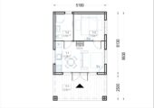Blockbohlenhaus ANNA (44 mm + Holzverschalung ), 39 m² Extra Isoliert – Bild 6
