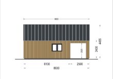 Blockbohlenhaus ANNA (44 mm + Holzverschalung ), 39 m² Extra Isoliert – Bild 11