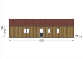 Holzhaus ROMAN(Isoliert, 66 mm + Holzverschalung), 93 m² – Bild 3