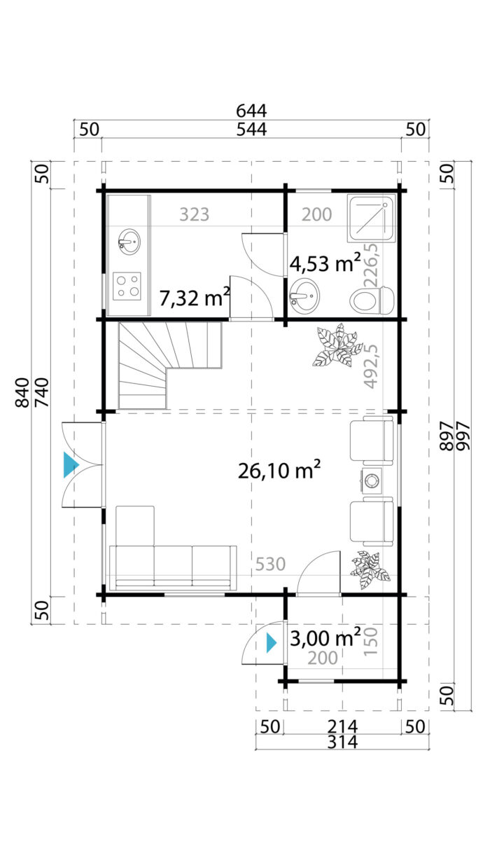 Ferienhaus Ceylon Platin