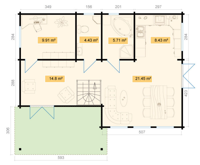 Ferienhaus Mekong XL Platin