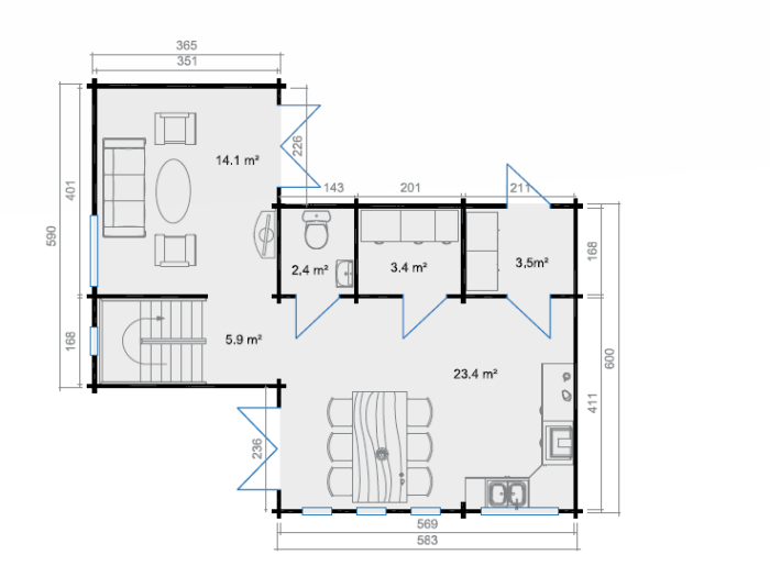 Ferienhaus Mälaren Platin