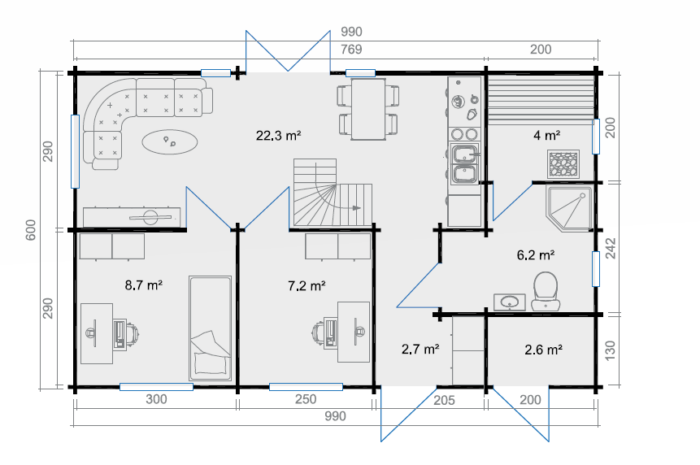 Ferienhaus Värnamo Platin