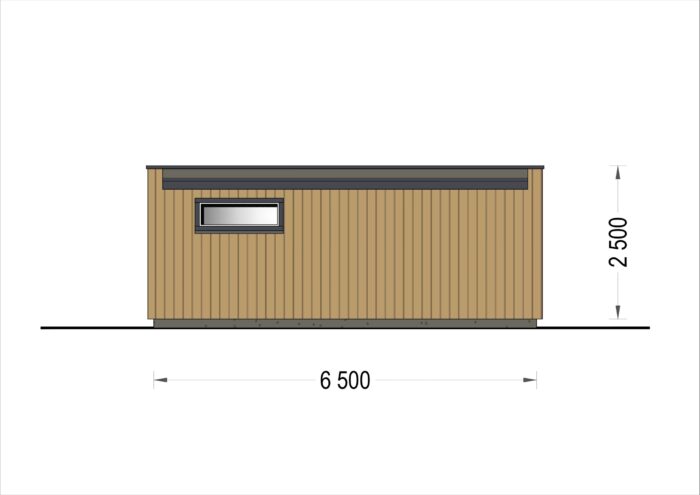 Premium Gartenhaus (Isoliert, SIPS), 6.5x4.5 m, 30 m²