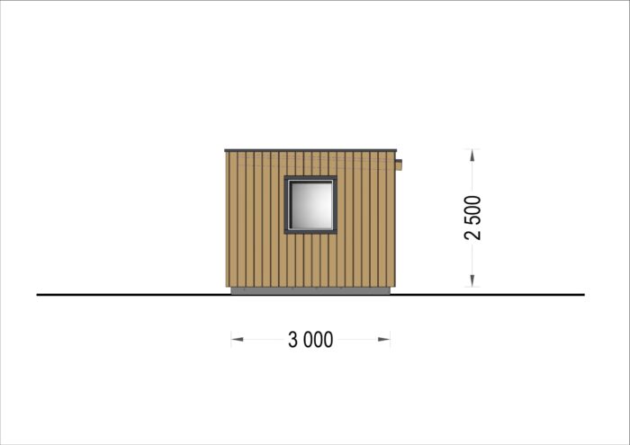 PREMIUM Gartenhaus (Isoliert, SIPS), 4.1x2.4 m, 10 m²