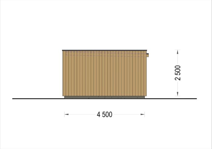 Premium Gartenhaus (Isoliert, SIPS), 6.5x4.5 m, 30 m²