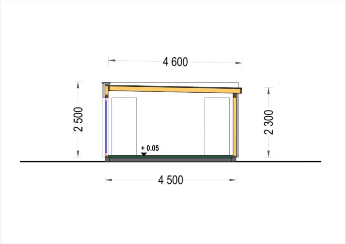 Premium Gartenhaus (Isoliert, SIPS), 6.5x4.5 m, 30 m²