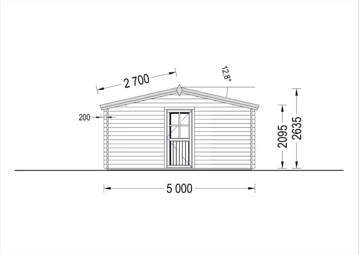 Verkaufskiosk (28 mm), 5x3 m, 15 m²