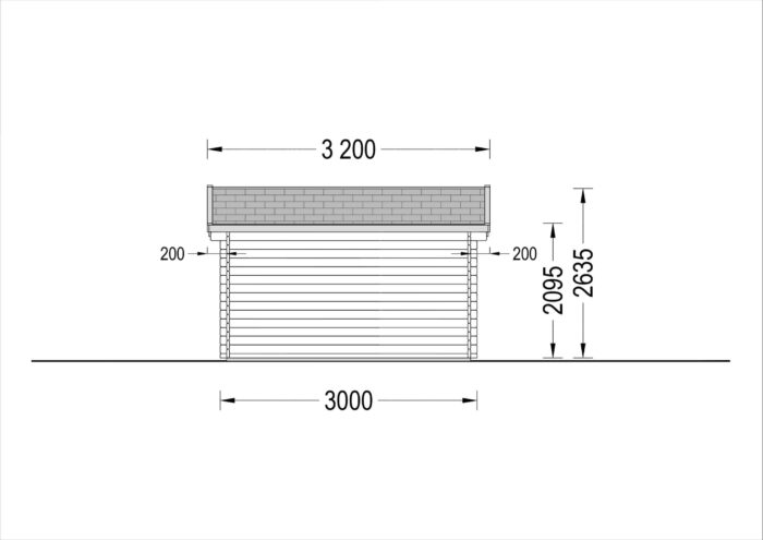 Verkaufskiosk (28 mm), 5x3 m, 15 m²