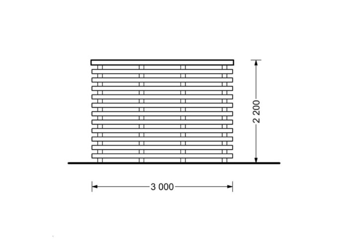 Premium Gartenhaus Gartenhaus ALAN PLUS (28mm), 5x3m, 9m² + 6.5m²